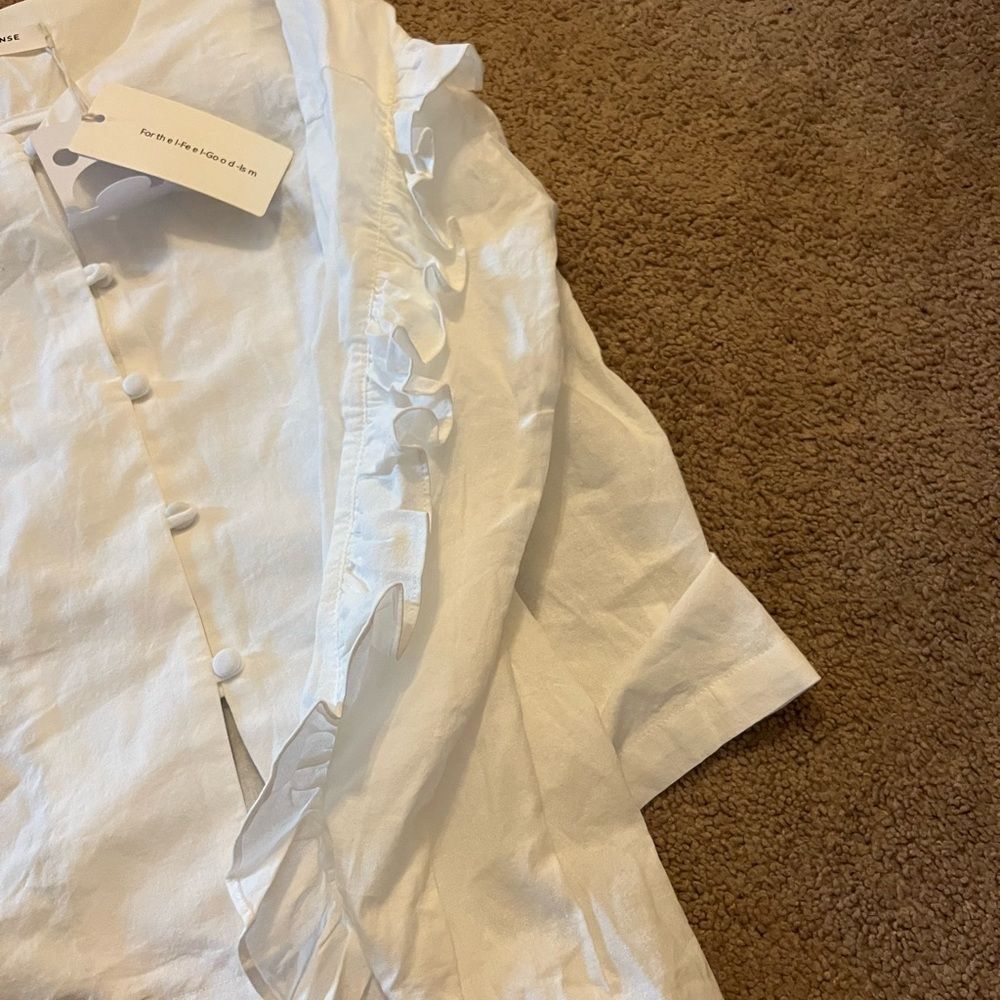NWT commense white blouse small - Picture 6 of 10